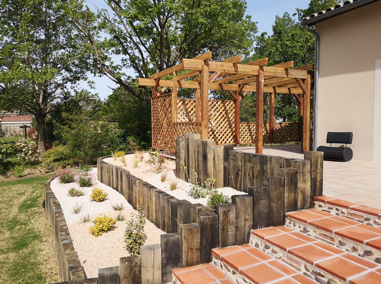 Installation d'une pergola à Brax