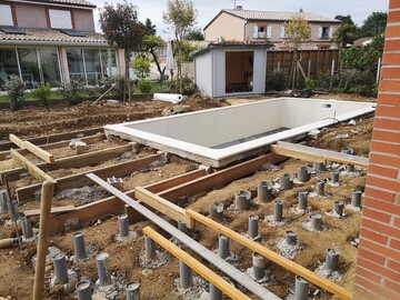 Ossature et création d'une terrasse en bois à Pibrac