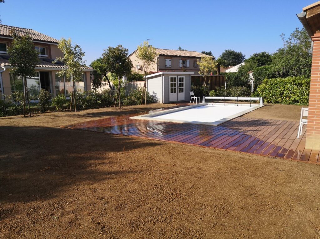 Ossature et création d'une terrasse en bois à Pibrac